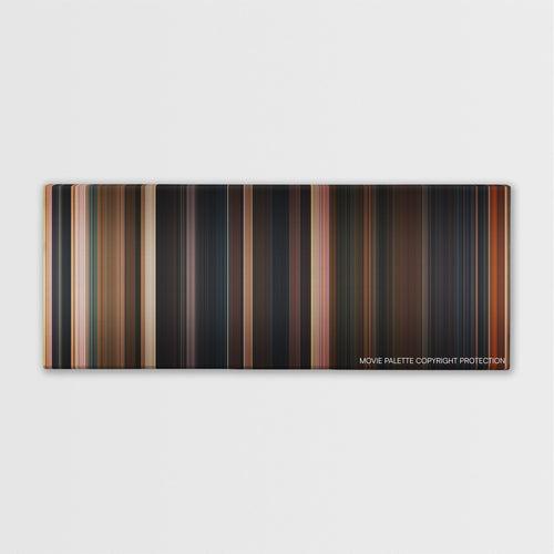 The Watch color palette canvas print: thousands of thin vertical stripes of color
