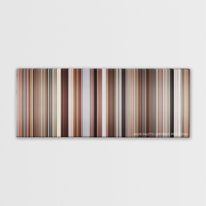 The Firm color palette canvas print: thousands of thin vertical stripes of color