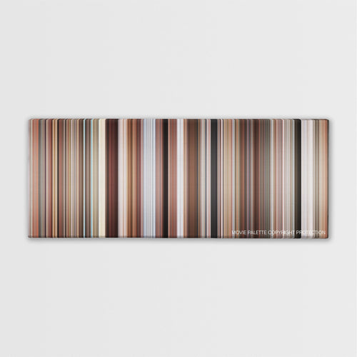 The Firm color palette canvas print: thousands of thin vertical stripes of color