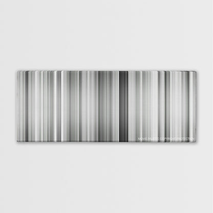 All About Eve color palette canvas print: thousands of thin vertical stripes of color