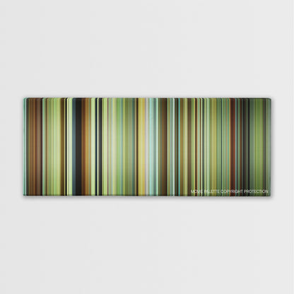 Wild color palette canvas print: thousands of thin vertical stripes of color