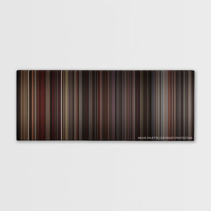 Goodfellas color palette canvas print: thousands of thin vertical stripes of color