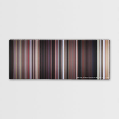 From Russia with Love color palette canvas print: thousands of thin vertical stripes of color