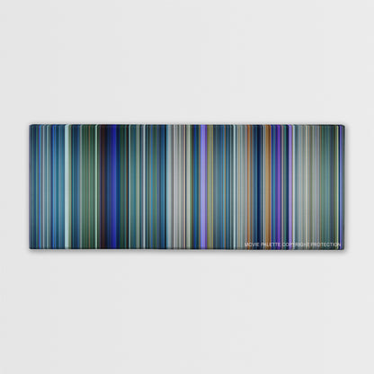 Avatar color palette canvas print: thousands of thin vertical stripes of color