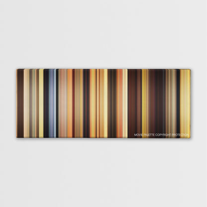Blended color palette canvas print: thousands of thin vertical stripes of color