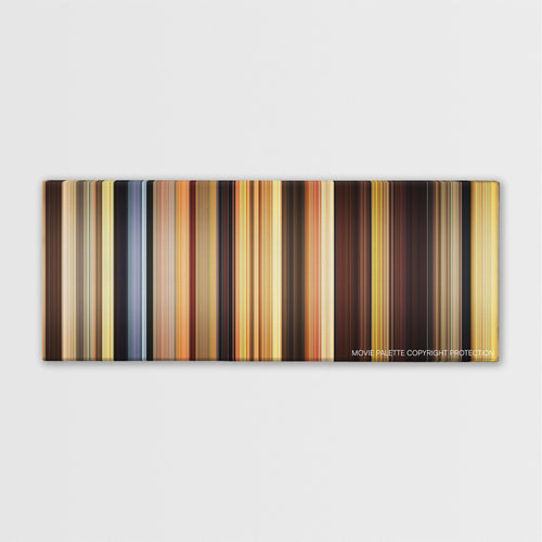 Blended color palette canvas print: thousands of thin vertical stripes of color