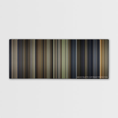Harry Potter and the Sorcerer's Stone color palette canvas print: thousands of thin vertical stripes of color