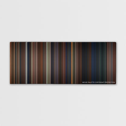 Harry Potter and the Chamber of Secrets color palette canvas print: thousands of thin vertical stripes of color
