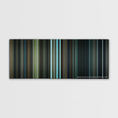 Harry Potter and the Prisoner of Azkaban color palette canvas print: thousands of thin vertical stripes of color