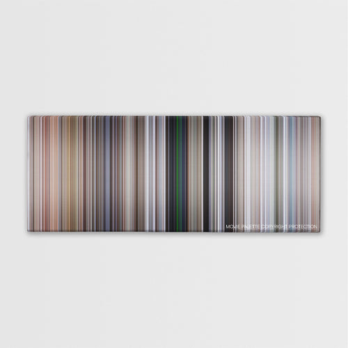 Cliffhanger color palette canvas print: thousands of thin vertical stripes of color