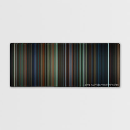Harry Potter and the Goblet of Fire color palette canvas print: thousands of thin vertical stripes of color