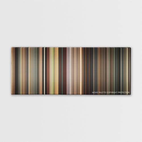 Hall Pass color palette canvas print: thousands of thin vertical stripes of color