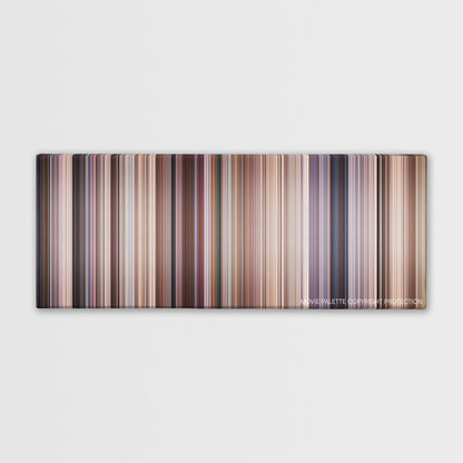 Evolution color palette canvas print: thousands of thin vertical stripes of color