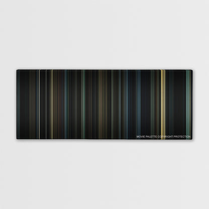 Harry Potter and the Deathly Hallows: Part 1 color palette canvas print: thousands of thin vertical stripes of color