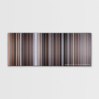 The Good, the Bad and the Ugly color palette canvas print: thousands of thin vertical stripes of color