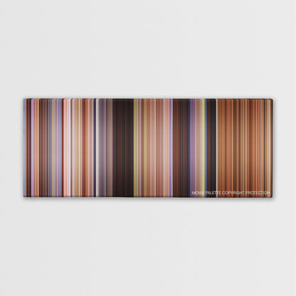Shanghai Noon color palette canvas print: thousands of thin vertical stripes of color
