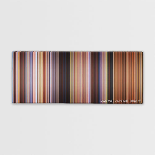 Shanghai Noon color palette canvas print: thousands of thin vertical stripes of color