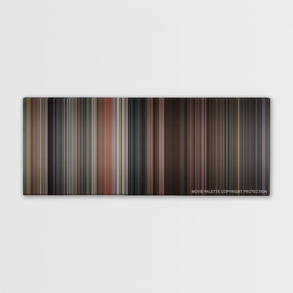 The Princess Bride color palette canvas print: thousands of thin vertical stripes of color