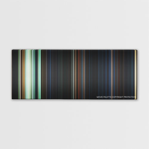 The Nun color palette canvas print: thousands of thin vertical stripes of color