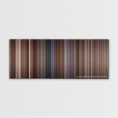 Ransom color palette canvas print: thousands of thin vertical stripes of color