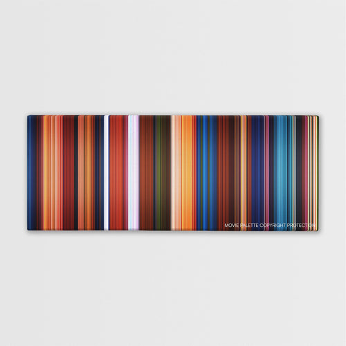 Kubo and the Two Strings color palette canvas print: thousands of thin vertical stripes of color