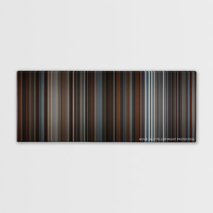 Inception color palette canvas print: thousands of thin vertical stripes of color