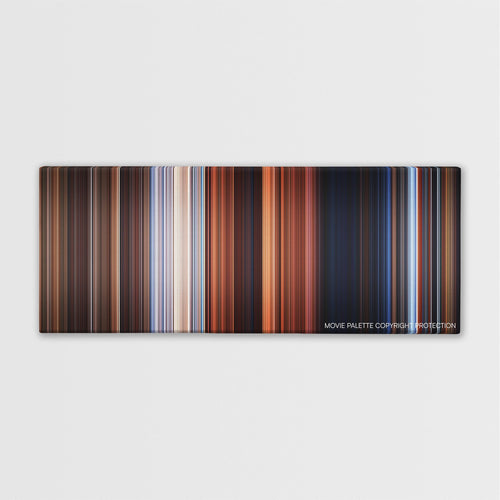 The Time Machine color palette canvas print: thousands of thin vertical stripes of color