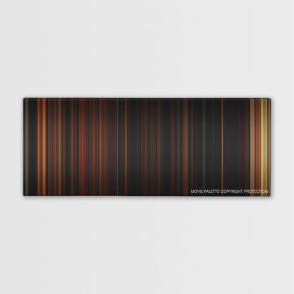 The Strangers color palette canvas print: thousands of thin vertical stripes of color