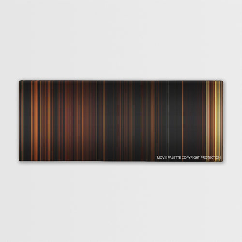 The Strangers color palette canvas print: thousands of thin vertical stripes of color