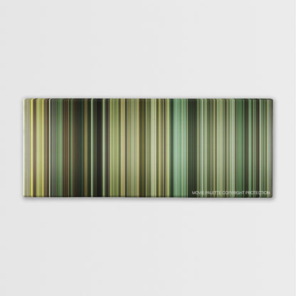 The Kingdom color palette canvas print: thousands of thin vertical stripes of color