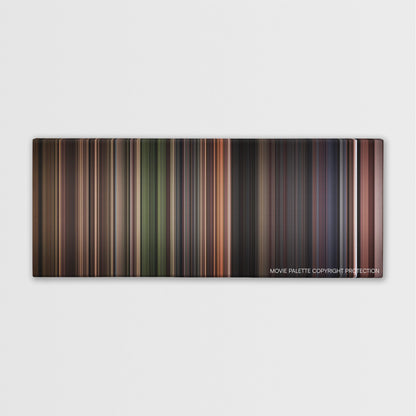 Stalker color palette canvas print: thousands of thin vertical stripes of color