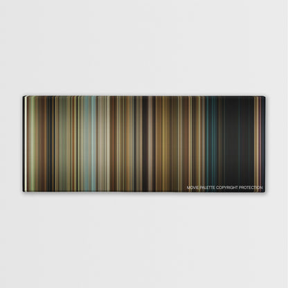 Oculus color palette canvas print: thousands of thin vertical stripes of color