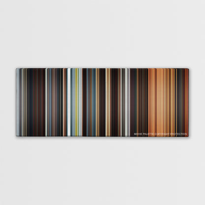 Star Wars: Episode II - Attack of the Clones color palette canvas print: thousands of thin vertical stripes of color