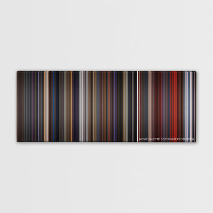 Star Wars: Episode III - Revenge of the Sith color palette canvas print: thousands of thin vertical stripes of color