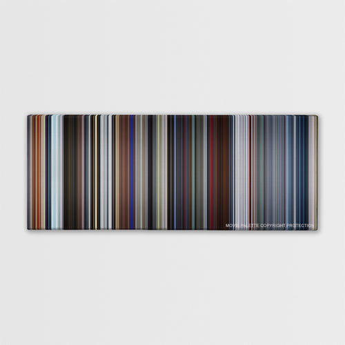 Tomorrowland color palette canvas print: thousands of thin vertical stripes of color