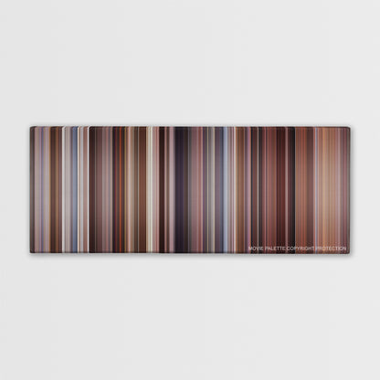 Two Weeks Notice color palette canvas print: thousands of thin vertical stripes of color