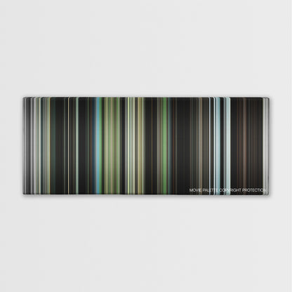 Antichrist color palette canvas print: thousands of thin vertical stripes of color