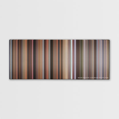 Old School color palette canvas print: thousands of thin vertical stripes of color