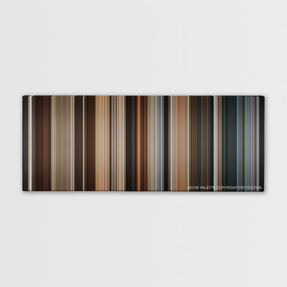 Los Idus de Marzo color palette canvas print: thousands of thin vertical stripes of color