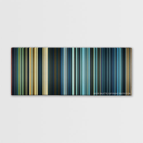 Star Wars: Episode IX - The Rise of Skywalker color palette canvas print: thousands of thin vertical stripes of color