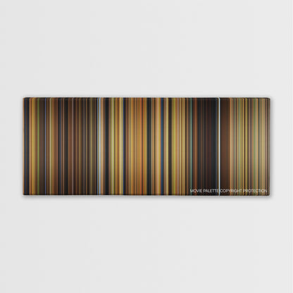 Babe color palette canvas print: thousands of thin vertical stripes of color