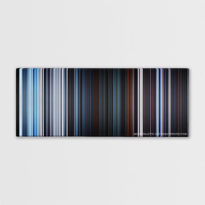 Star Wars: Episode V - The Empire Strikes Back color palette canvas print: thousands of thin vertical stripes of color