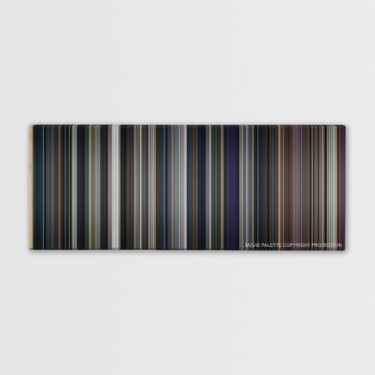 Avengers: Endgame color palette canvas print: thousands of thin vertical stripes of color