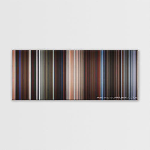 The 13th Warrior color palette canvas print: thousands of thin vertical stripes of color