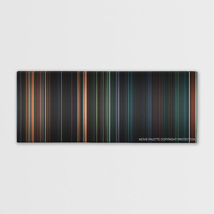 Aliens vs. Predator: Requiem color palette canvas print: thousands of thin vertical stripes of color
