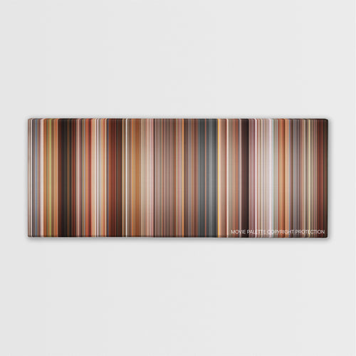 Talk To Her color palette canvas print: thousands of thin vertical stripes of color