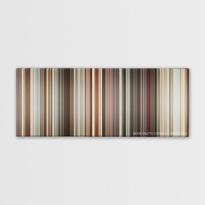 Sex and the City color palette canvas print: thousands of thin vertical stripes of color