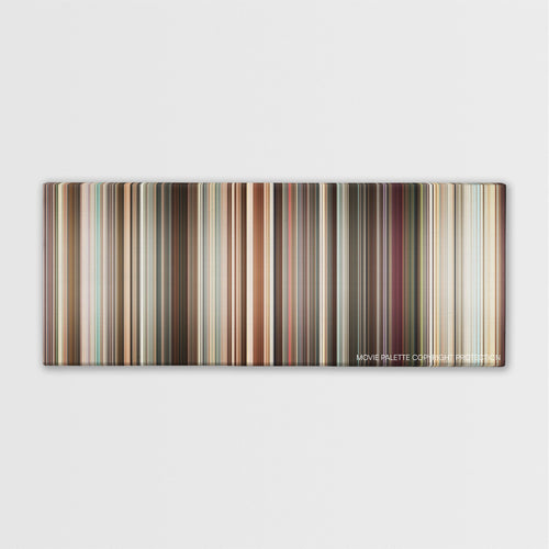 Sex and the City color palette canvas print: thousands of thin vertical stripes of color