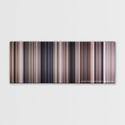 Empire of the Sun color palette canvas print: thousands of thin vertical stripes of color