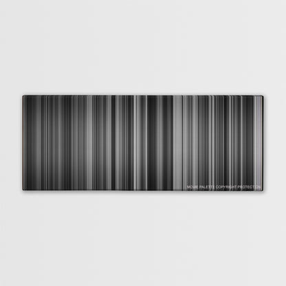 Schindler's List color palette canvas print: thousands of thin vertical stripes of color